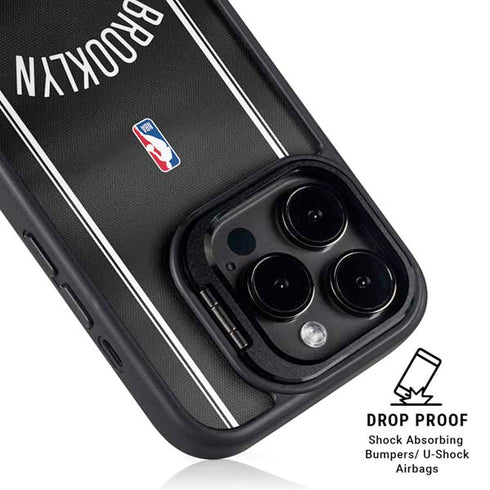 NBA Brooklyn Nets Jersey iPhone 15 Pro Kickstand Case